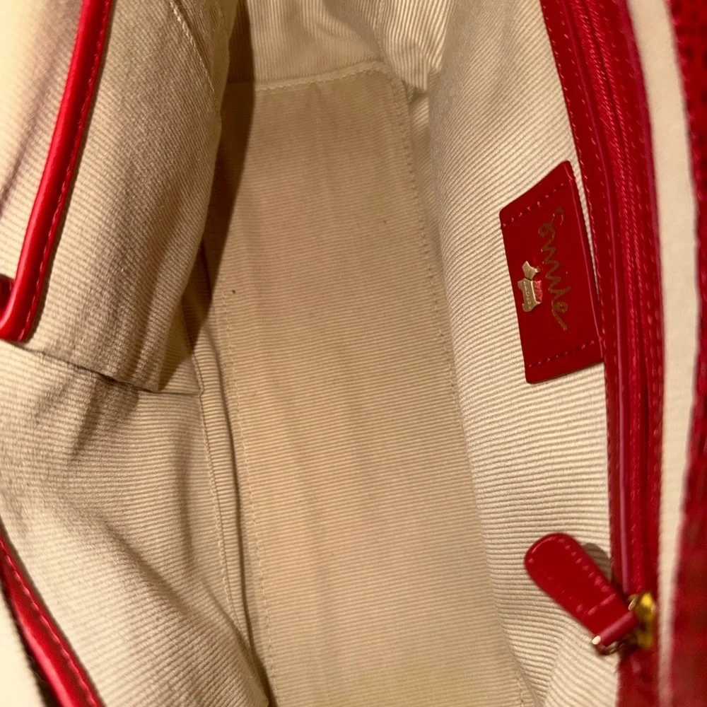 RADLEY LONDON Red Croc-Embossed Tote